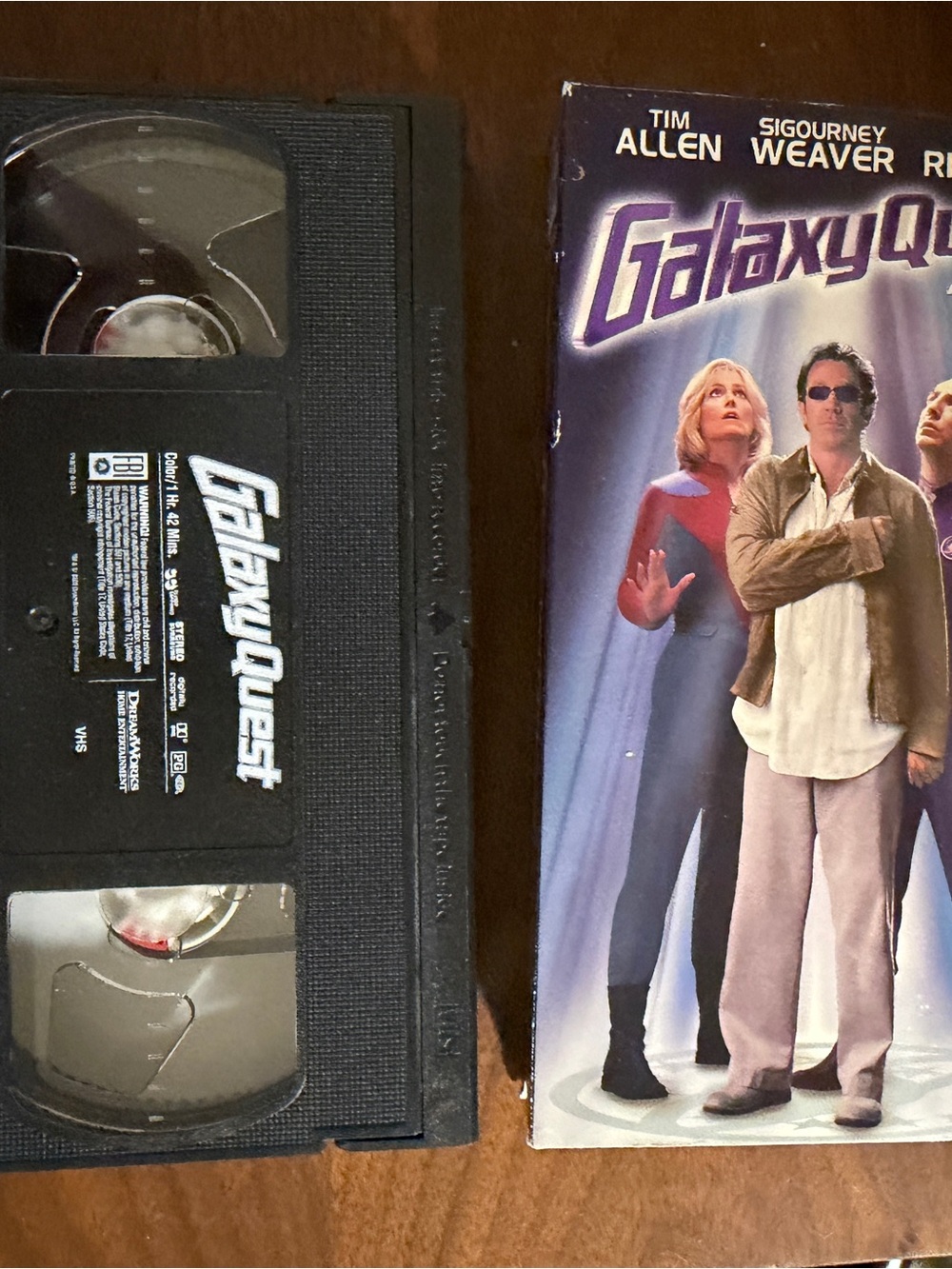 Galaxy Quest VHS 1999 Tape - Black and Purple Cover